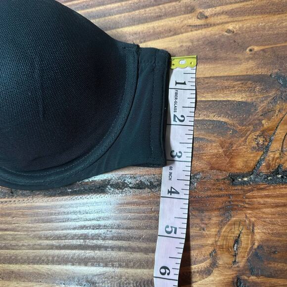 Auden Women's Black Lightly Lined Strapless Bra Size 34C - Picture 11 of 12